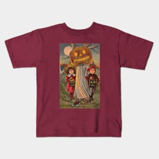 Pumpkin Ghost Tries Not to Look Suspicious Kids T-Shirt